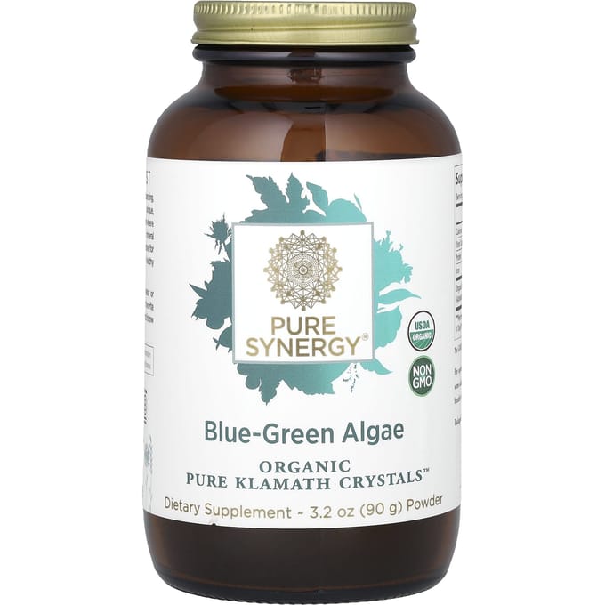 Pure Synergy, cristaux Klamath purs biologiques, algues bleu-vert, 3,2 oz (90 g)