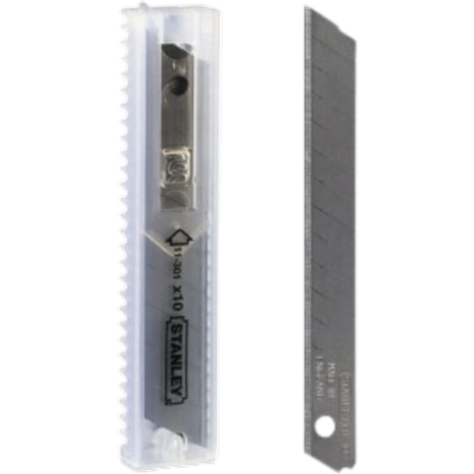 STANLEY Afbreekmesjes 9mm - 10 stuks/dispenser x 10
