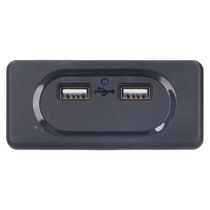 RV USB-oplader Hoge Snelheid Dubbele Poort Intelligente Schakeling Auto-oplader Socket met Blauwe LED