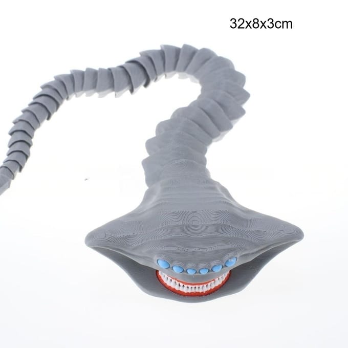 Figurine Modèle Jouet Poupée 14 pièces Impression 3D Sea Eater Bloop Gran Maja Cadeau de Noël Figurines Monstre des Profondeurs Articulées gray
