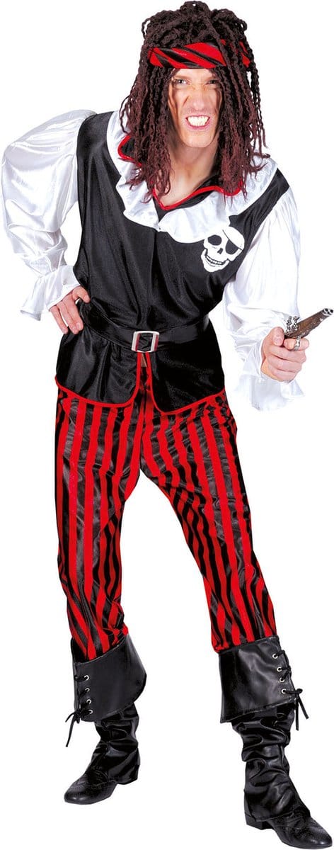 Verkleedpak Piraat Man Zwarthart 52-54