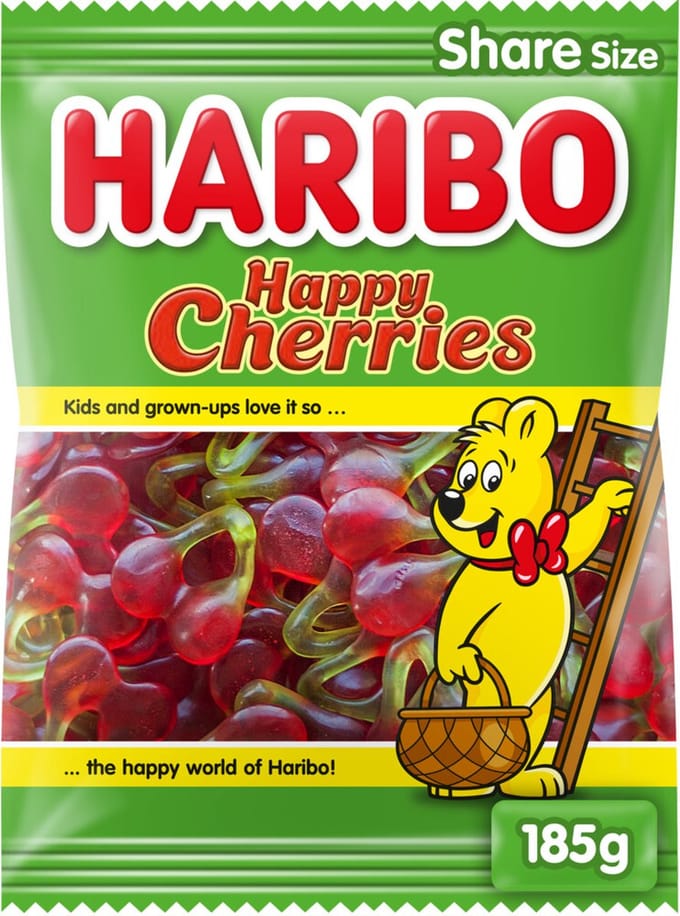 Haribo Kersen - 20 x 185 gr - Voordeelverpakking