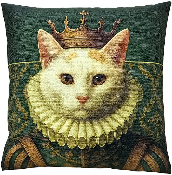 Clayre & Eef Sierkussen 45x45 cm Groen Polyester