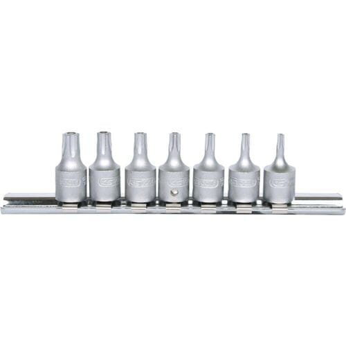 KS Tools 1/4" 7-delige Torx Bit Dop Set met Gat