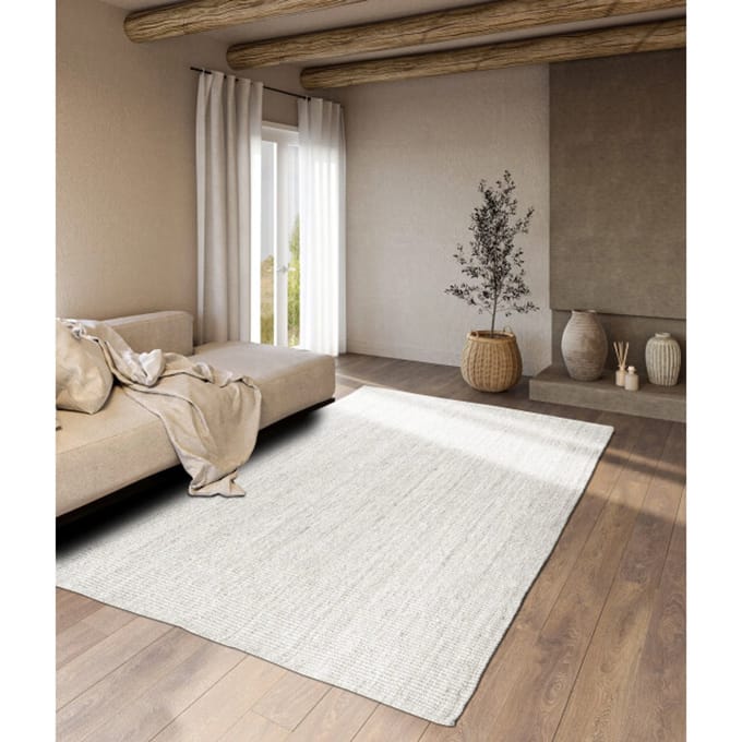 Villeroy & Boch Rosalie jute vloerkleed wit- 200x290 cm