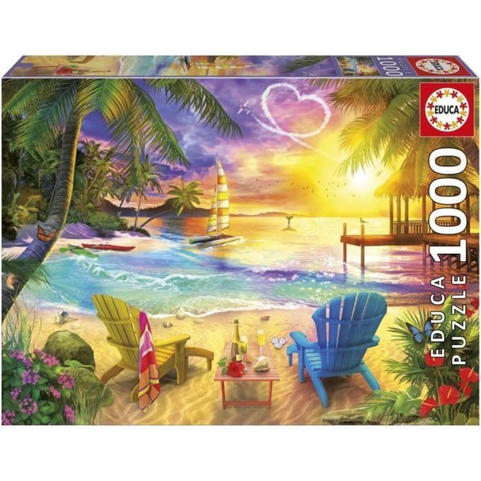 Educa - Liefdesstrand - Puzzel - 1000 stukjes - Legpuzzel
