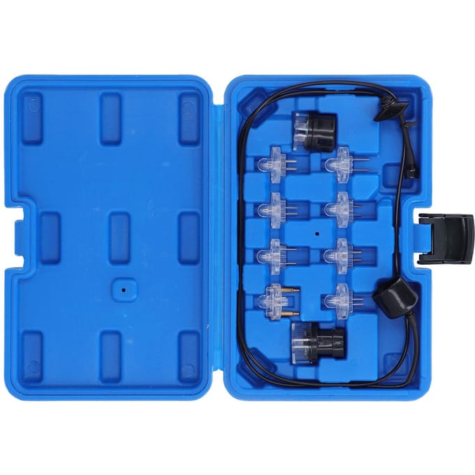 11 stuks Noid Light Set Brandstof Injector Tester Tool Professionele Auto Diagnostische Tool met Opbergdoos blue