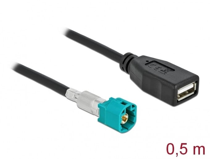 Delock Cable HSD Z male to USB 2.0 Type-A female 0.5 m