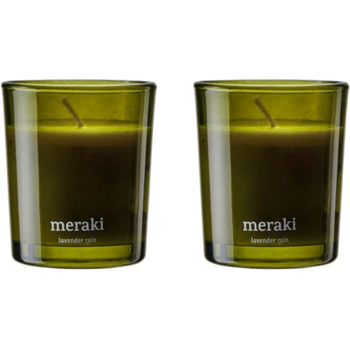 Meraki Geurkaarsen set Lavender Rain klein