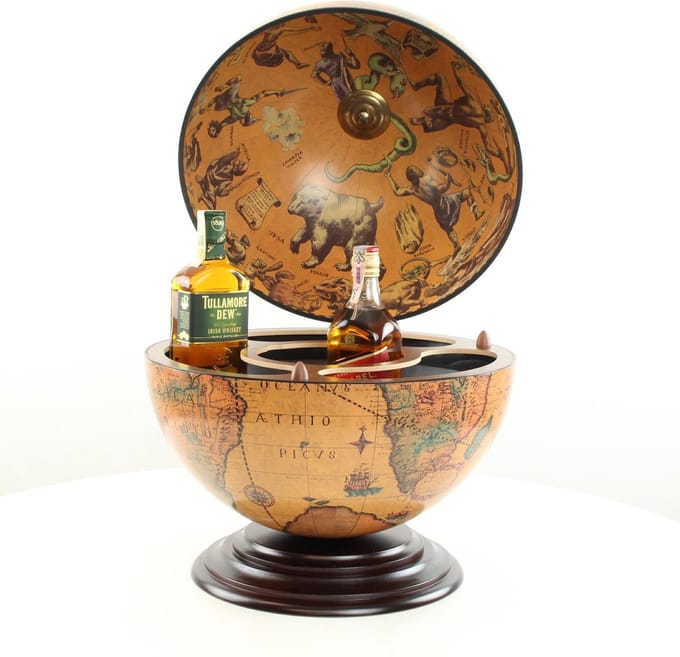 Prachtig Italiaans Design ZOFFOLI Barglobe NETTUNO 50 cm hoog