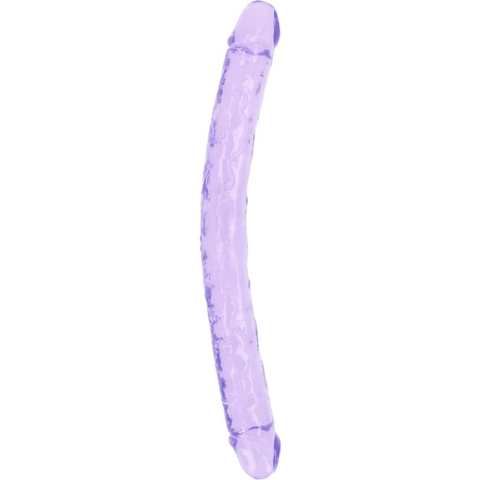 Shots - RealRock REA160PUR1 - Realistic Double Dong - 18'' / 45 cm - Purple
