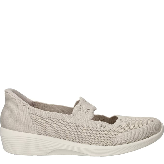 Skechers Arya Slip-Ins Ballerina's - Dames - Beige - Maat:36