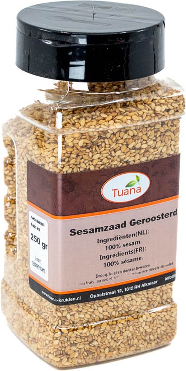 Tuana Kruiden - Sesamzaad Geroosterd - Strooibus 150 Gram - MP-S-0008