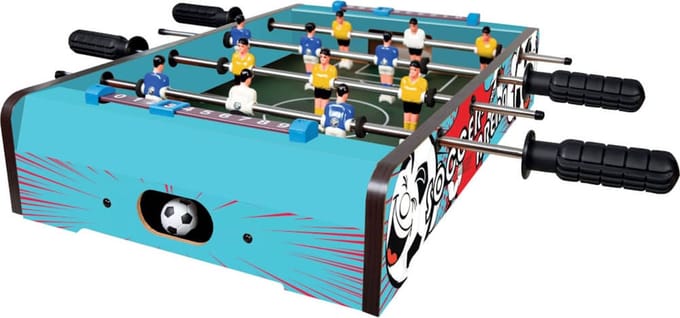 Vedes tafelvoetbalspel tafelspel 50x32x9,5cm multicolore kinderen.