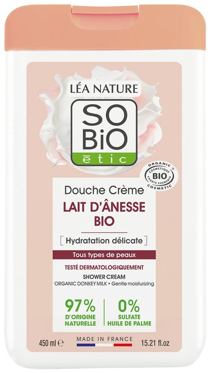 Léa Nature SO BIO étic Douchecrème Biologische Ezelsmelk 450 ml