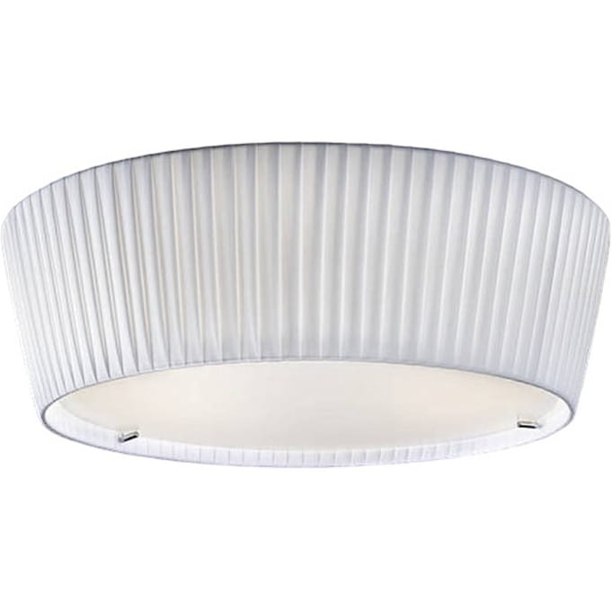 Bover Plafonet 43 - stoffen plafondlamp, Band wit