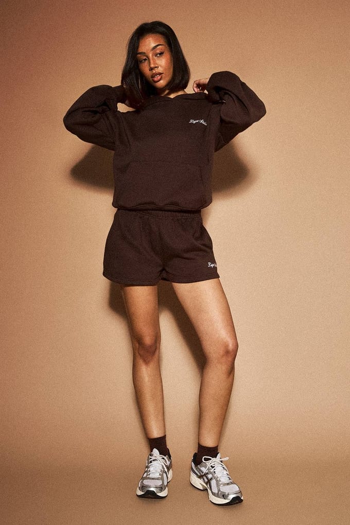 Dames Dsgn Studio Boxy Over-the-head Hoodie | Dark Chocolate | Maat: Medium