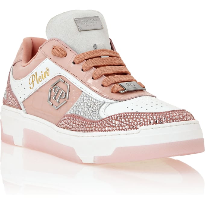 Low Top Sneakers Mix Strass Cocco