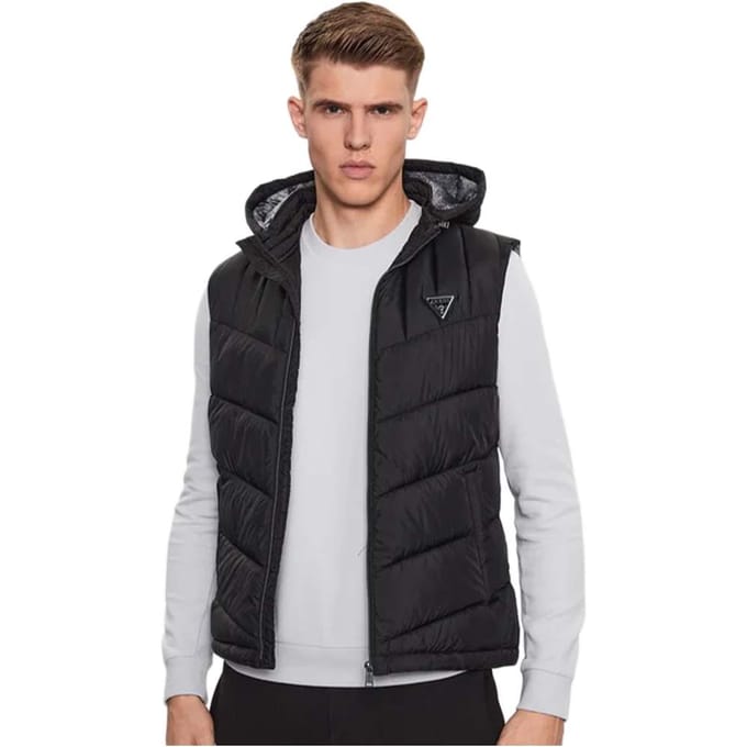 Guess G Force gewatteerde mouwloze jas voor heren