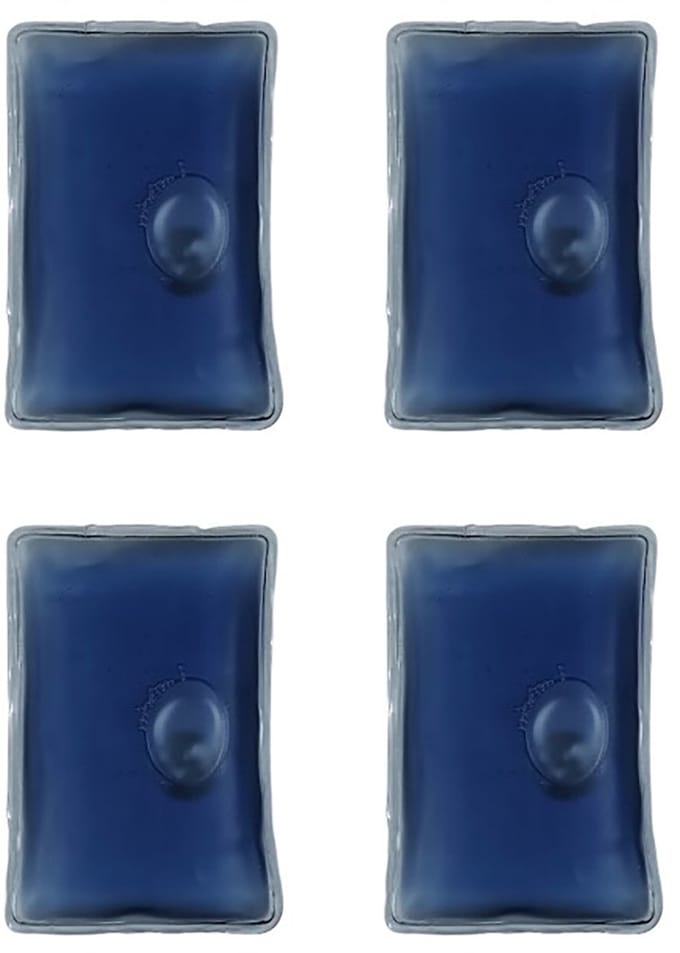 Handwarmer - Herbruikbaar - Rechthoek - Voordeelset 4 Stuks !! - 4 x Blauw