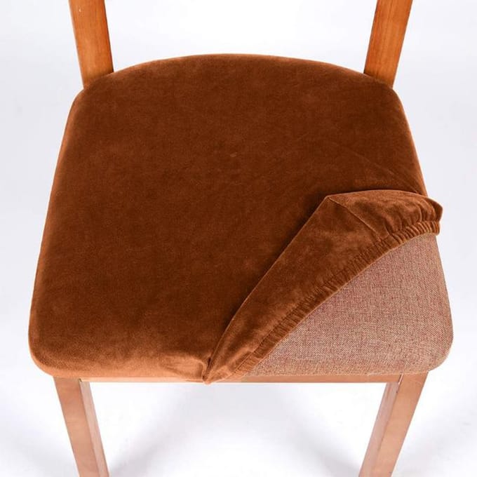 1 Pièce Housse de Siège Extensible Résistante à l'Eau Housse de Chaise Extensible Housse de Coussin de Siège Restaurant Mariage Banquet Pliant Hôtel 1 Piece brown