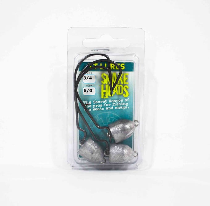 Tackle Tactics TT Snake Head Jig Head 3/4 oz 6/0 XH 3/verpakking (0794)