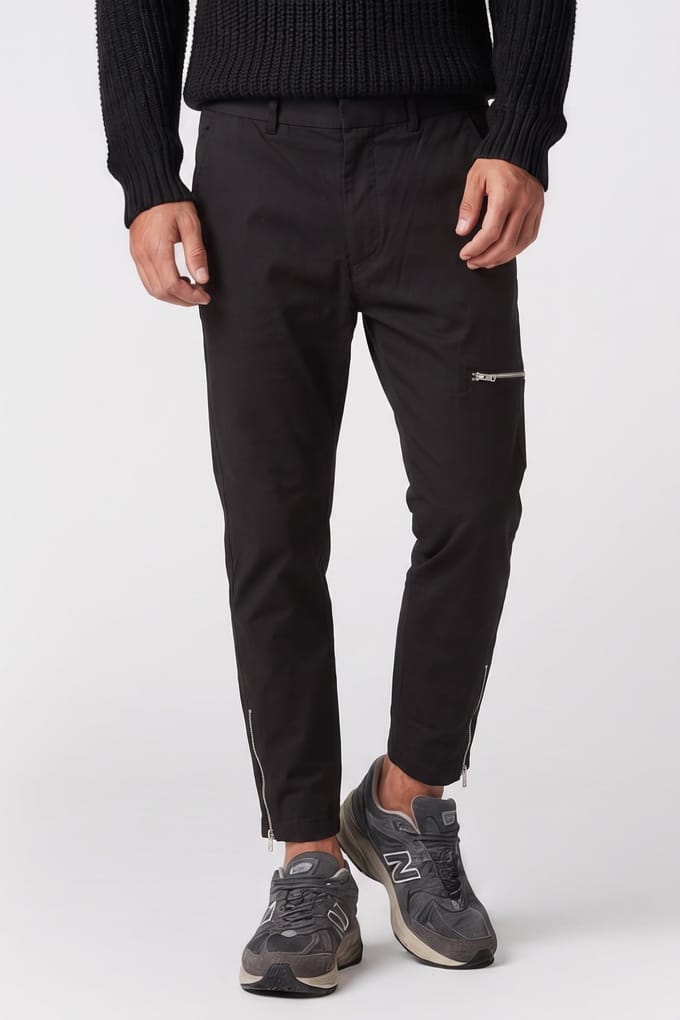 AllSaints Bote Trouser Black Größe: W30 | Maßgeschneiderte Hosen Outlet | Herren | Schwarz