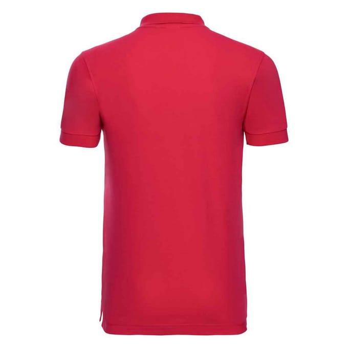 Russell Heren Piqué Stretch Poloshirt (Klassiek rood)