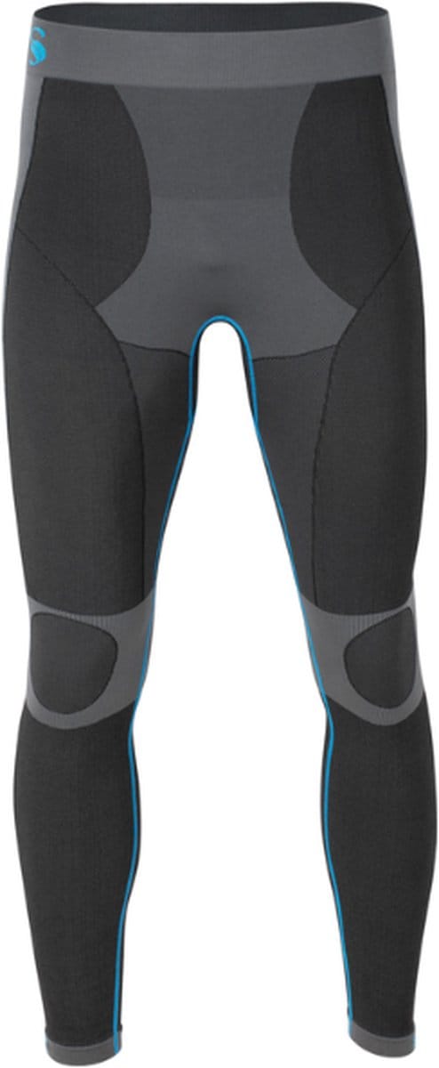 Performance Sportbroek heren lang - Thermobroek - Runningbroek - Zwart/Grijs - Maat S/M