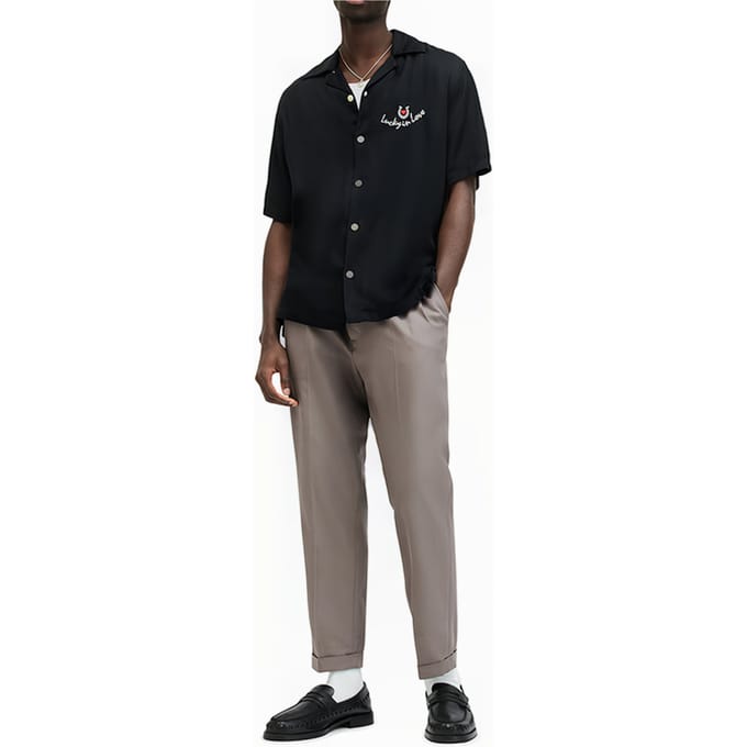 AllSaints Tallis Trouser Chestnut Brown Größe: W30 | Maßgeschneiderte Hosen Outlet | Herren | Braun