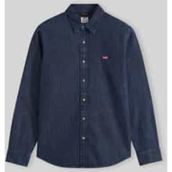 regular fit jeanshemd van puur katoen