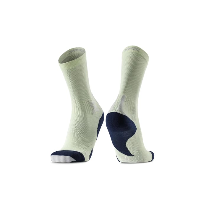 X-Socks Run Discover Crew Hardloopsokken Neolime/X Black 39-41