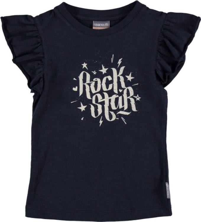 Vinrose t-shirt maat 98/104 mood indigo