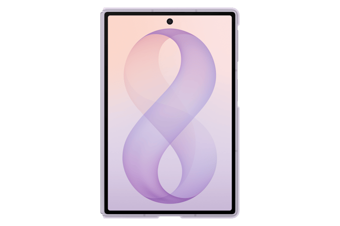 Samsung Galaxy Z Fold 8 Siliconen Back Cover met Magneet Paars