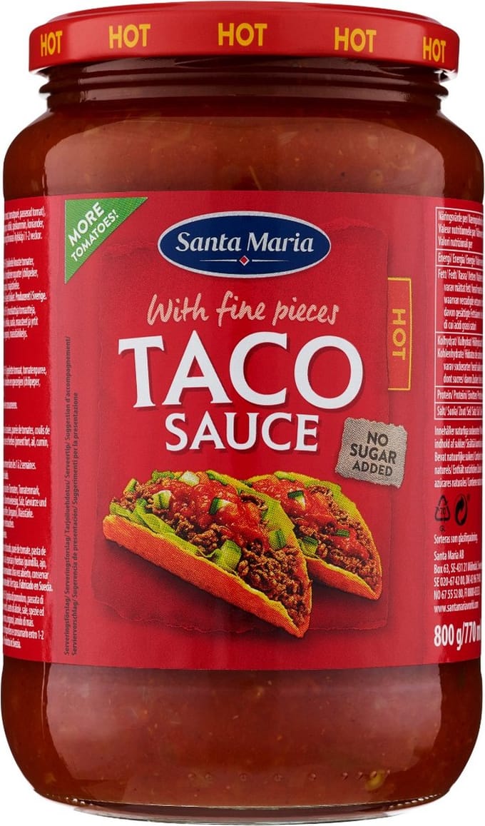 Santa Maria Tacosaus pittig - Pot 800 gram