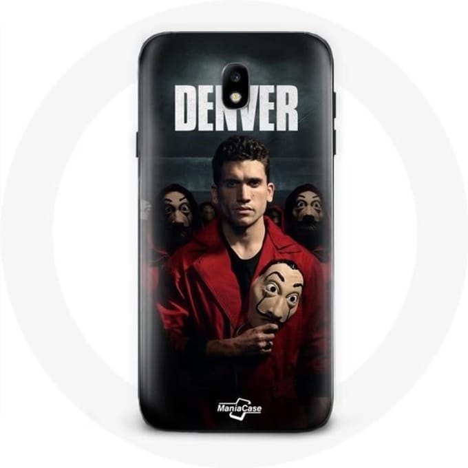 Coque - La Casa De Papel - Samsung Galaxy S4 - Souple - Noir - Masque de Denver