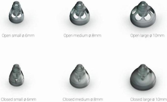 Phonak Smokey Dome - Closed 8mm - 10 stuks
