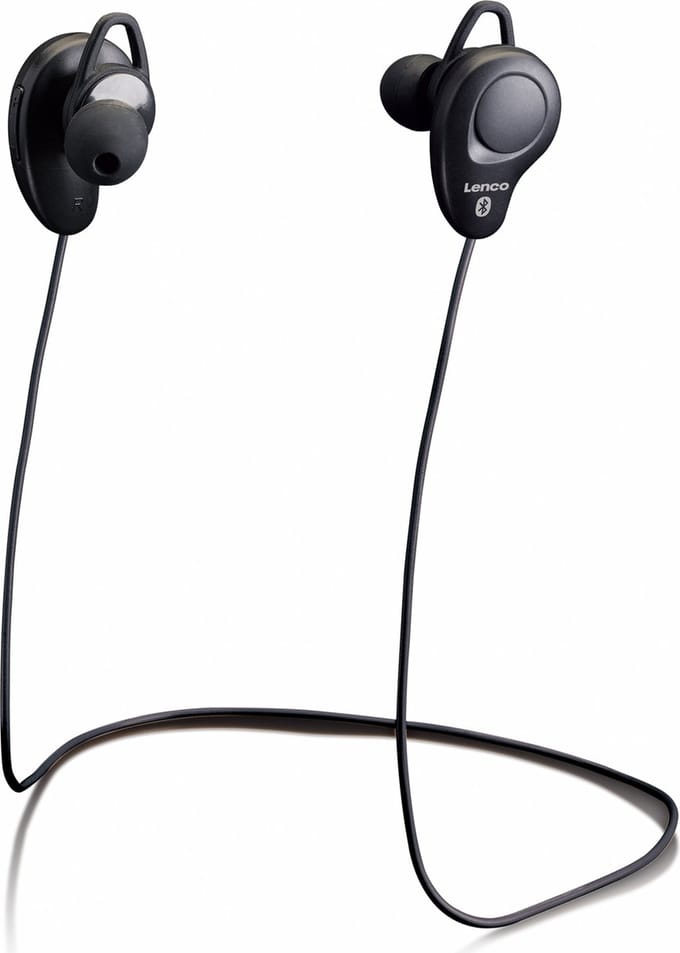 Lenco EPB-015BK - Draadloze in-ear oordopjes met ingebouwde microfoon - Zwart