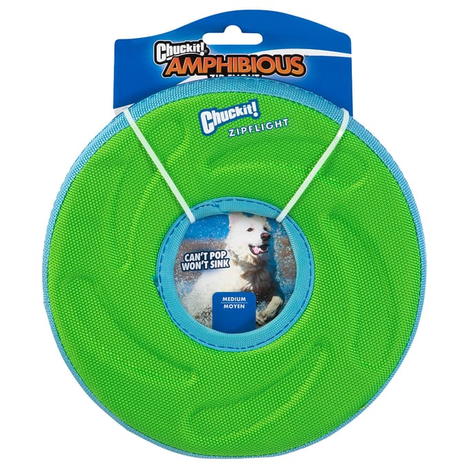 Chuckit! Zipflight - Honden frisbee - Hondenspeelgoed - Drijvend - ø 21 cm - M - Oranje
