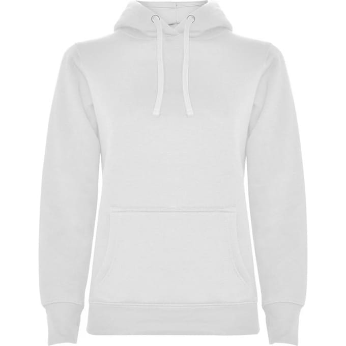 Roly Dames/Dames Urban Hooded Polycotton Sweatshirt (Wit)