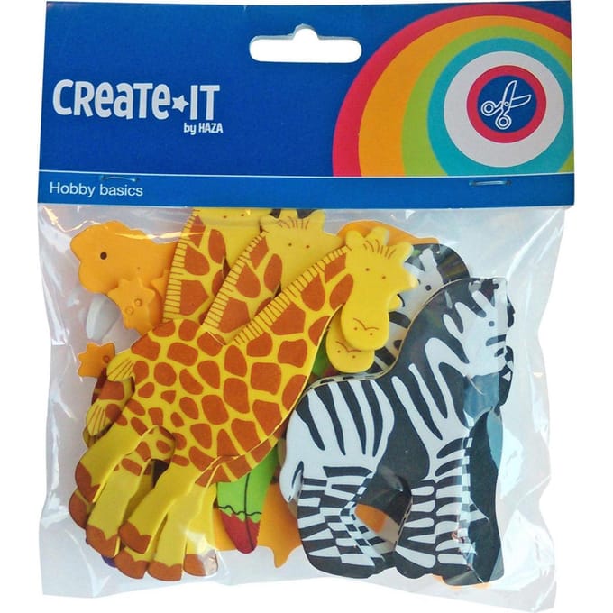 Haza Witbaard Foam stickers Animals 32 pcs.