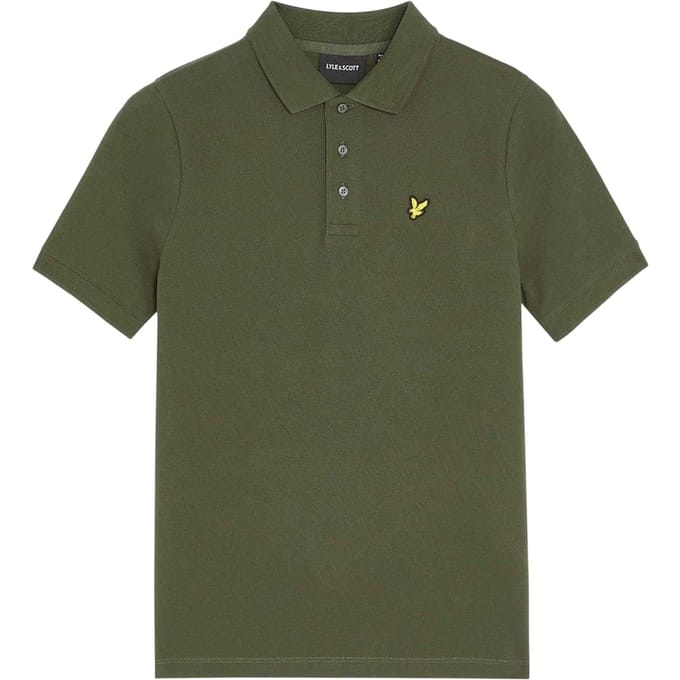 Lyle & Scott Heren Geborduurd Logo Poloshirt (Diepe Diepten)