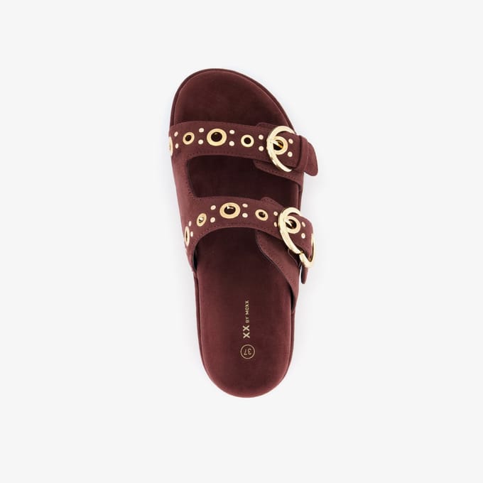 XX By Mexx dames slippers bordeaux rood - Maat 37