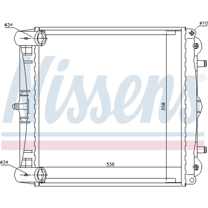 Radiator, motorkoeling NISSENS 63777