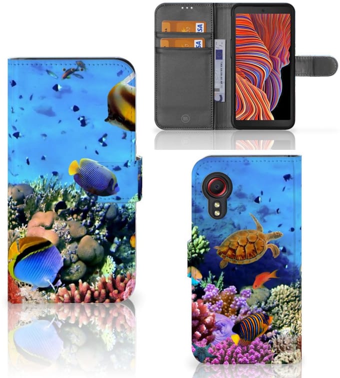 Samsung Galaxy Xcover 5 Telefoonhoesje met Pasjes Vissen