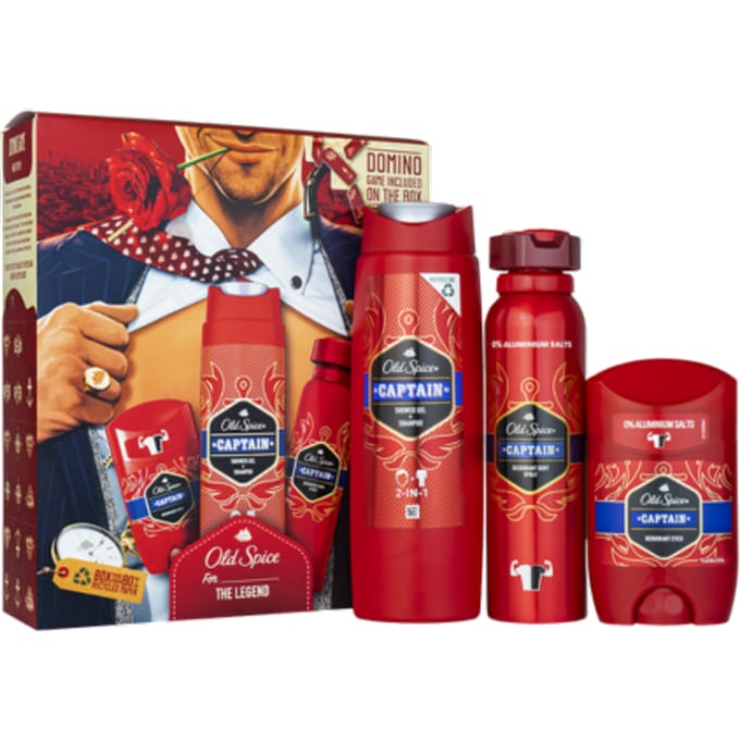 Old Spice Captain Body Care Gift Set for Men – 3 stuks