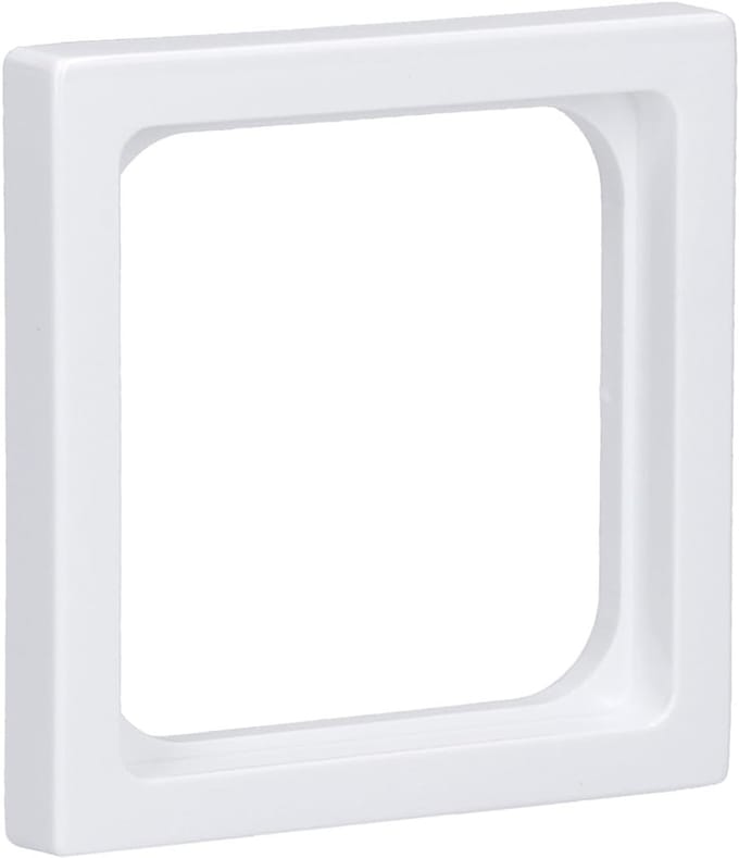 Centrale Schijf - Wandplaat - Schakelaar Afdekken - Schroefbevestiging - 7.4 x 1.6 cm - Wit
