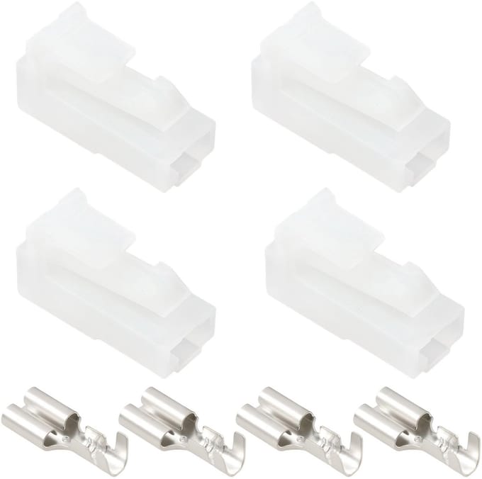 Dailygoods - 4 Stuks 1/4 Inch Starter Solenoïde Draad Harnas Connector