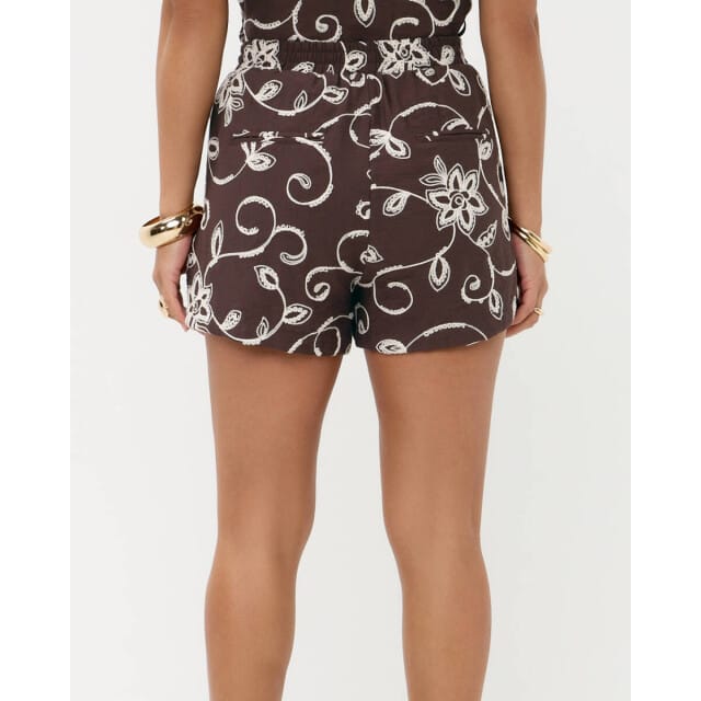 Ydence Short Zoey Broeken Dames - Bruin - Maat XL