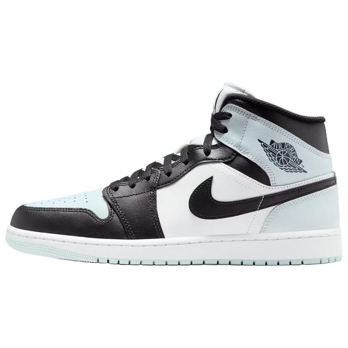 Air Jordan 1 Mid 'Black Squadron Blue' 47.5 white